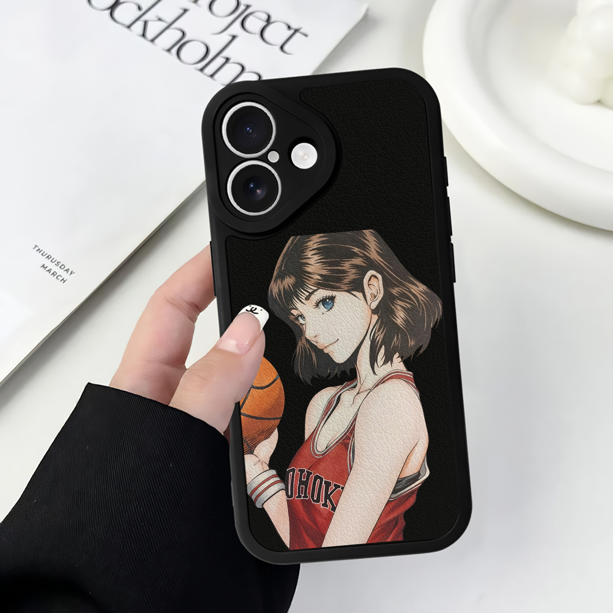 （画像用） SLAM DUNK／スラムダンク 【iPhone 16シリーズ対応】シリコンスマホケース（レザー調） 材質：シリコン